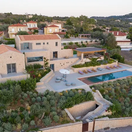 Olea - Luxury With Swimming Pool, Tennis Court & Volley * Koilas