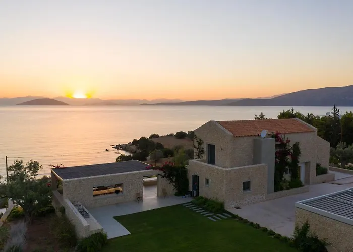 Olea - Luxury With Swimming Pool, Tennis Court & Volley Villa Koilás