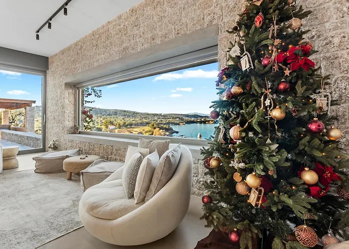 Olea - Luxury With Swimming Pool, Tennis Court & Volley Koilás