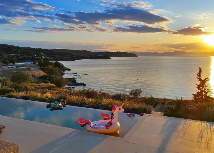 Olea - Luxury With Swimming Pool, Tennis Court & Volley * Koilás